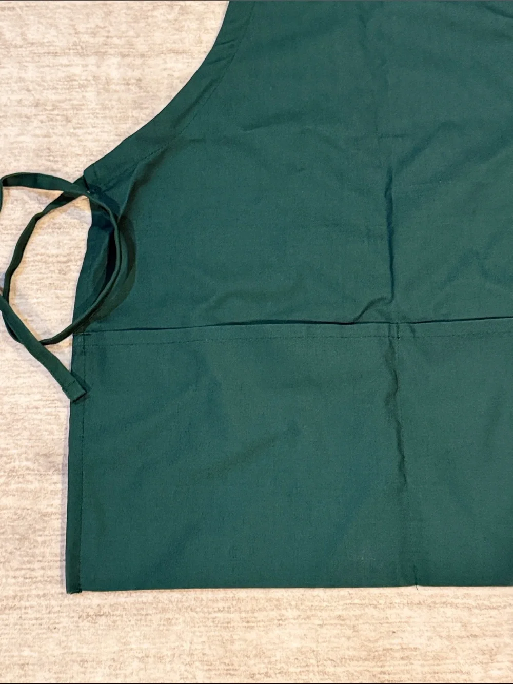 Unbranded Dark Green Kitchen Apron with Front Pockets